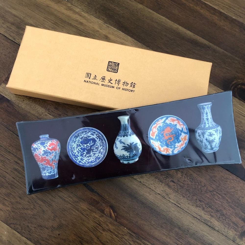 CLEARANCE 5 for $20 SALE Museum Replica Miniature Qunghua Porcelain